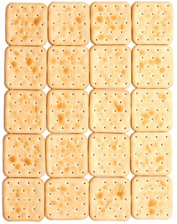 simsearch:400-04262580,k - Cookie of the cracker put on white background Stock Photo - Budget Royalty-Free & Subscription, Code: 400-05275650