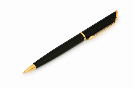 ponta de caneta - Writing pen isolated on the white background Foto de stock - Royalty-Free Super Valor e Assinatura, Número: 400-05275753