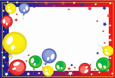 Background with balloons Stock Photo - Budget Royalty-Free & Subscription, Code: 400-05275841