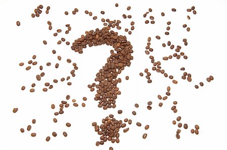 question mark made from coffee beans Stock Photo - Budget Royalty-Free & Subscription, Code: 400-05275984