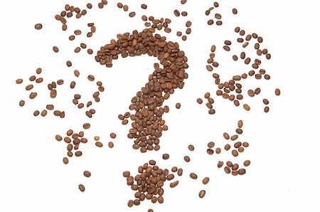 question mark made from coffee beans Stock Photo - Budget Royalty-Free & Subscription, Code: 400-05275983