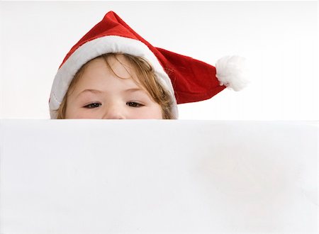 simsearch:400-04805110,k - Portrait of little girl in santa's hat Stock Photo - Budget Royalty-Free & Subscription, Code: 400-05276476