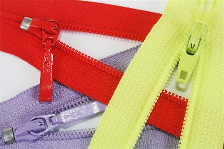 Red, Yellow & Purple color zippers Stock Photo - Budget Royalty-Free & Subscription, Code: 400-05276829