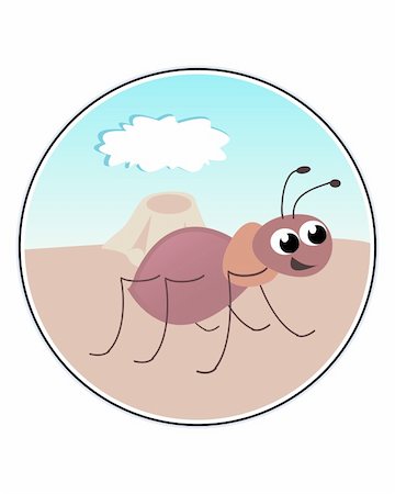 simsearch:400-08046771,k - Funny Ant - funny vector illustration Stock Photo - Budget Royalty-Free & Subscription, Code: 400-05277215