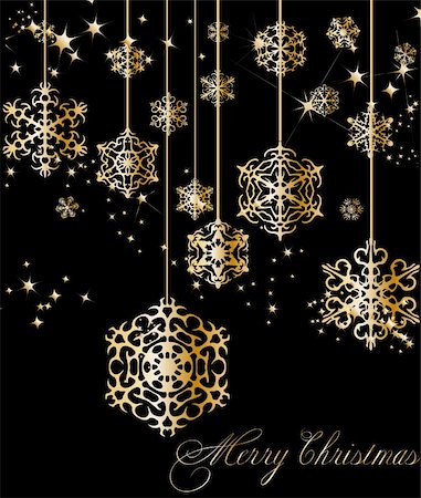 emaria (artist) - New Year background with snowflakes. Vector illustration Fotografie stock - Microstock e Abbonamento, Codice: 400-05277276