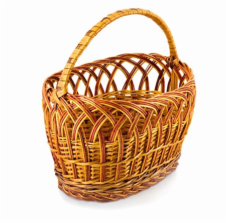 danilin (artist) - basket close-up , isolated on white background Fotografie stock - Microstock e Abbonamento, Codice: 400-05277346