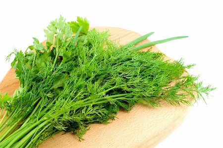 dill parsley spice herb , close-up isolated on white background Stock Photo - Budget Royalty-Free & Subscription, Code: 400-05277368