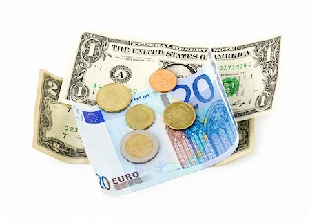 sign for european dollar - stack money-dollar,european,monetary , isolated on white background Stock Photo - Budget Royalty-Free & Subscription, Code: 400-05277441