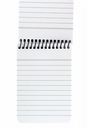 simsearch:400-03991945,k - Notepad isolated in white Stockbilder - Microstock & Abonnement, Bildnummer: 400-05277674