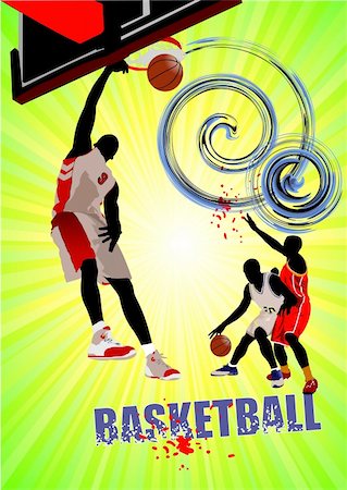 simsearch:400-06102709,k - Basketball poster. Vector illustration Stockbilder - Microstock & Abonnement, Bildnummer: 400-05277713