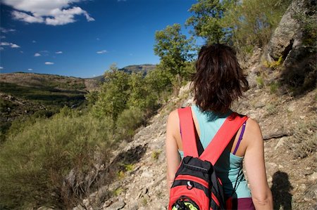 simsearch:400-05167756,k - woman trekking at Gredos mountains in Avila Spain Stock Photo - Budget Royalty-Free & Subscription, Code: 400-05277871