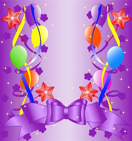 birthday background. vector illustration Stockbilder - Microstock & Abonnement, Bildnummer: 400-05277901