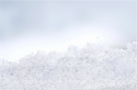 snowflakes on window - View from the window covered with snowflakes Stock Photo - Budget Royalty-Free & Subscription, Code: 400-05278127