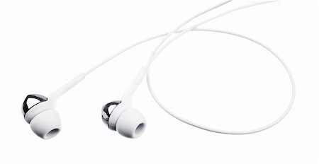 simsearch:400-04434331,k - Ear-phones isolated on the white Photographie de stock - Aubaine LD & Abonnement, Code: 400-05278301