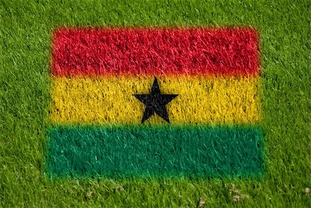 simsearch:400-05278443,k - flag of ghana on grass with spray Fotografie stock - Microstock e Abbonamento, Codice: 400-05278426