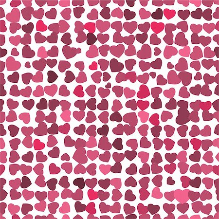 pop art painting - HQ Pattern - Red hearts background on white. Vector EPS 10. Stock Photo - Budget Royalty-Free & Subscription, Code: 400-05278742