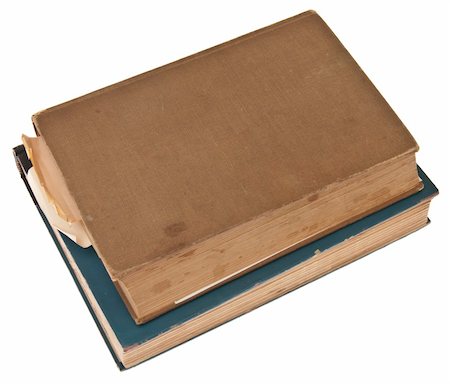 simsearch:400-04734290,k - Vintage Books Isolated on White with a Clipping Path. Fotografie stock - Microstock e Abbonamento, Codice: 400-05278847