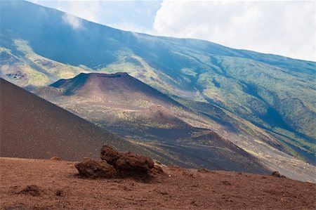 sicily etna - Volcano landscape near Etna, Sicily Photographie de stock - Aubaine LD & Abonnement, Code: 400-05279280
