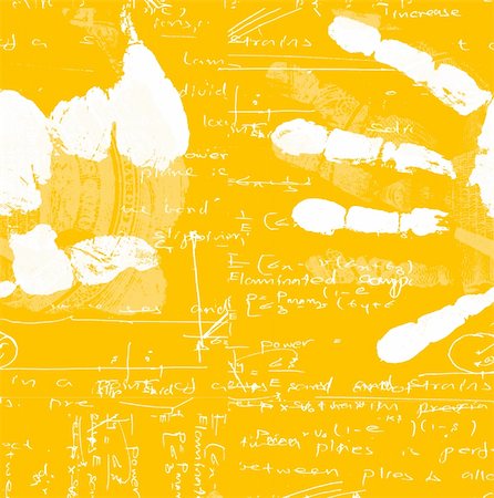 science project - Printout of human hand with mathematics Stock Photo - Budget Royalty-Free & Subscription, Code: 400-05279912