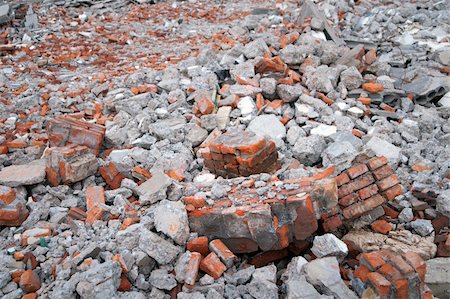 Bricks and other debris at a building site Stock Photo - Budget Royalty-Free & Subscription, Code: 400-05270051