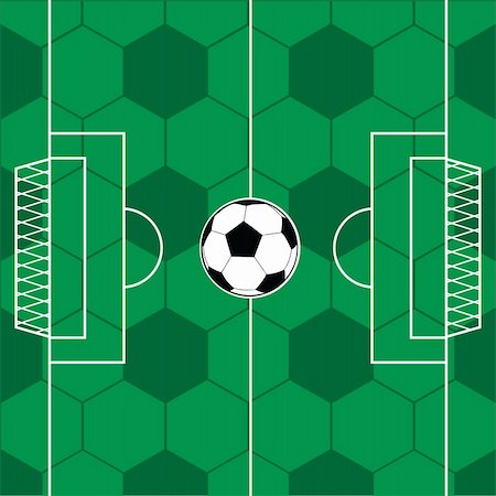 picture of yard soccer game - vector illustration of a soccer field Stock Photo - Budget Royalty-Free & Subscription, Code: 400-05270413