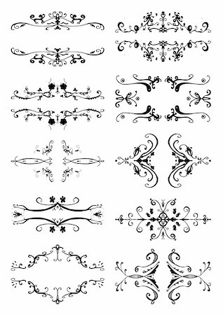 Vector illustration of abstract vector design elements Stock Photo - Budget Royalty-Free & Subscription, Code: 400-05270470