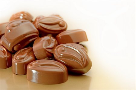 simsearch:400-08372008,k - Chocolate on a light background Photographie de stock - Aubaine LD & Abonnement, Code: 400-05270606