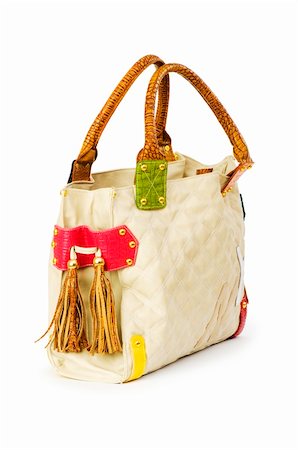 simsearch:400-04491879,k - Woman bag isolated on the white background Fotografie stock - Microstock e Abbonamento, Codice: 400-05271079