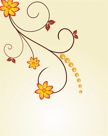 simsearch:400-04903018,k - Floral decorative background for holiday card. Vector Photographie de stock - Aubaine LD & Abonnement, Code: 400-05271282