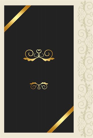 simsearch:400-04849660,k - Illustration of Greeting ornament card. Vector Stock Photo - Budget Royalty-Free & Subscription, Code: 400-05271330