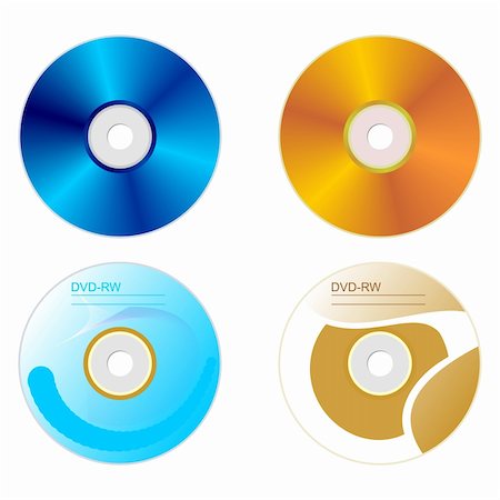dvd - Realistic illustration set DVD disk with both sides - vector Stock Photo - Budget Royalty-Free & Subscription, Code: 400-05271438