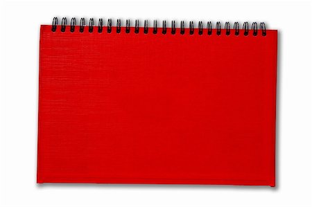 simsearch:400-05367520,k - Red notebook isolate on white background Fotografie stock - Microstock e Abbonamento, Codice: 400-05271686