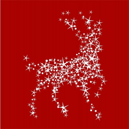 robisklp (artist) - Holiday background with magic christmas reindeer Fotografie stock - Microstock e Abbonamento, Codice: 400-05272007