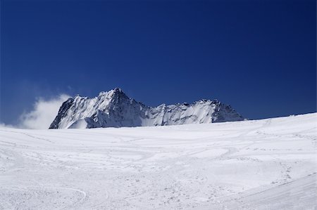 Ski resort. Caucasus, Dombay. Stock Photo - Budget Royalty-Free & Subscription, Code: 400-05272730