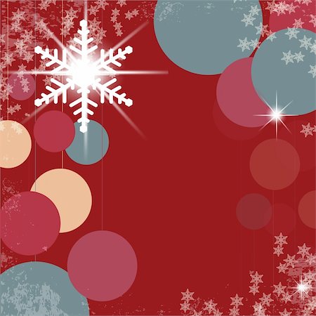Colorful Christmas design on red background Stock Photo - Budget Royalty-Free & Subscription, Code: 400-05272788