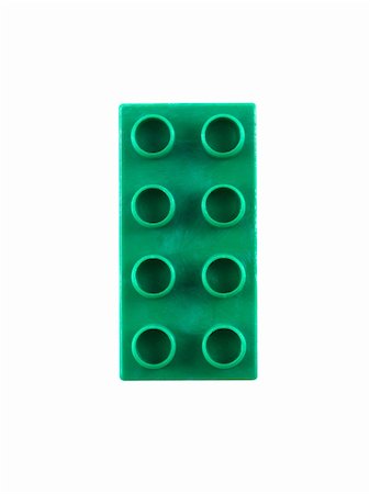 plastic blocks - A toy building block isolated against a white background Stock Photo - Budget Royalty-Free & Subscription, Code: 400-05272855