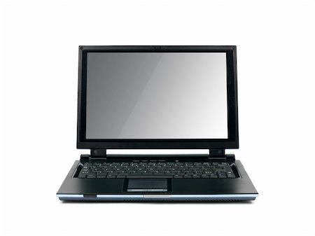 simsearch:400-05125337,k - A laptop computer isolated against a white backgroun d Foto de stock - Super Valor sin royalties y Suscripción, Código: 400-05272864