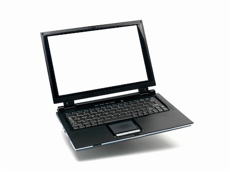 simsearch:400-05125337,k - A laptop computer isolated against a white backgroun d Foto de stock - Super Valor sin royalties y Suscripción, Código: 400-05272869