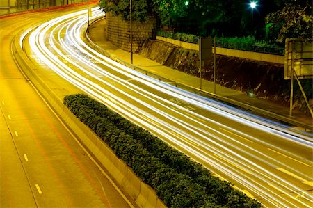 traffic in city at night Stock Photo - Budget Royalty-Free & Subscription, Code: 400-05273078