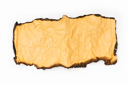 simsearch:400-04858901,k - Burnt paper isolated on the white background Photographie de stock - Aubaine LD & Abonnement, Code: 400-05273348