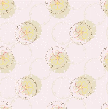 vector japanese background with traditional ornament and cherry blossom Stock Photo - Budget Royalty-Free & Subscription, Code: 400-05273584