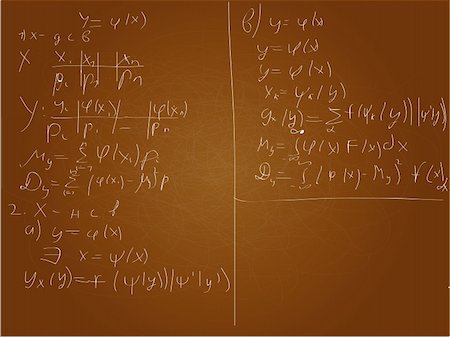 simsearch:400-06080922,k - math background on brown board Stock Photo - Budget Royalty-Free & Subscription, Code: 400-05273776