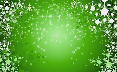 simsearch:400-04363033,k - green christmas background with white snow flakes Photographie de stock - Aubaine LD & Abonnement, Code: 400-05284006