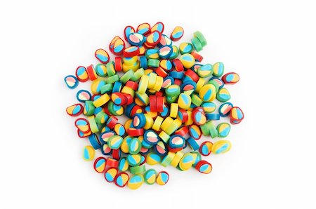 simsearch:400-05237252,k - Colourful sweets isolated on the white background Stock Photo - Budget Royalty-Free & Subscription, Code: 400-05284631