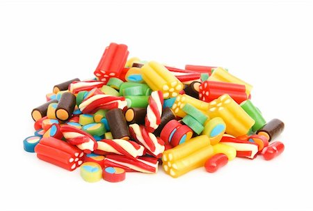 simsearch:400-05237252,k - Colourful sweets isolated on the white background Stock Photo - Budget Royalty-Free & Subscription, Code: 400-05284633