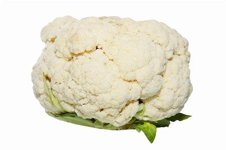 simsearch:400-08933041,k - Cauliflower is isolated against the white background Photographie de stock - Aubaine LD & Abonnement, Code: 400-05284833