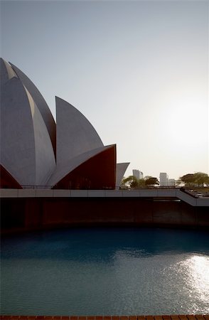 Lotus temple in India (Delhi) Stock Photo - Budget Royalty-Free & Subscription, Code: 400-05284929