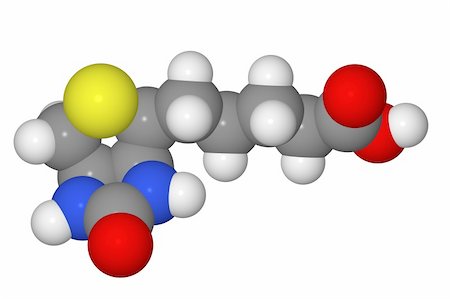 fedorch (artist) - Space-filling model of biotin molecule isolated on white background Stockbilder - Microstock & Abonnement, Bildnummer: 400-05285969