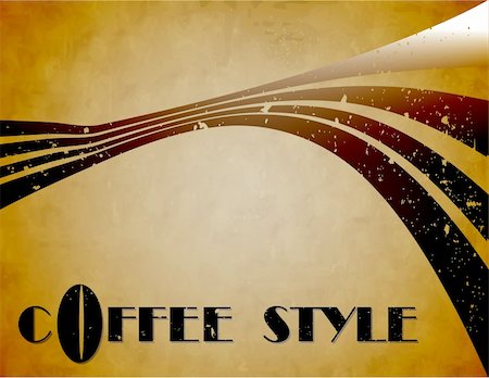 the vector coffee style background eps 10 Stock Photo - Budget Royalty-Free & Subscription, Code: 400-05285963