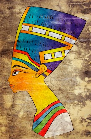 faraón - Image of the head of the Queen of ancient Egypt Foto de stock - Super Valor sin royalties y Suscripción, Código: 400-05286277